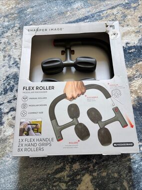 Sharper Image Gray Flex Roller Modular Massager with Black Accents